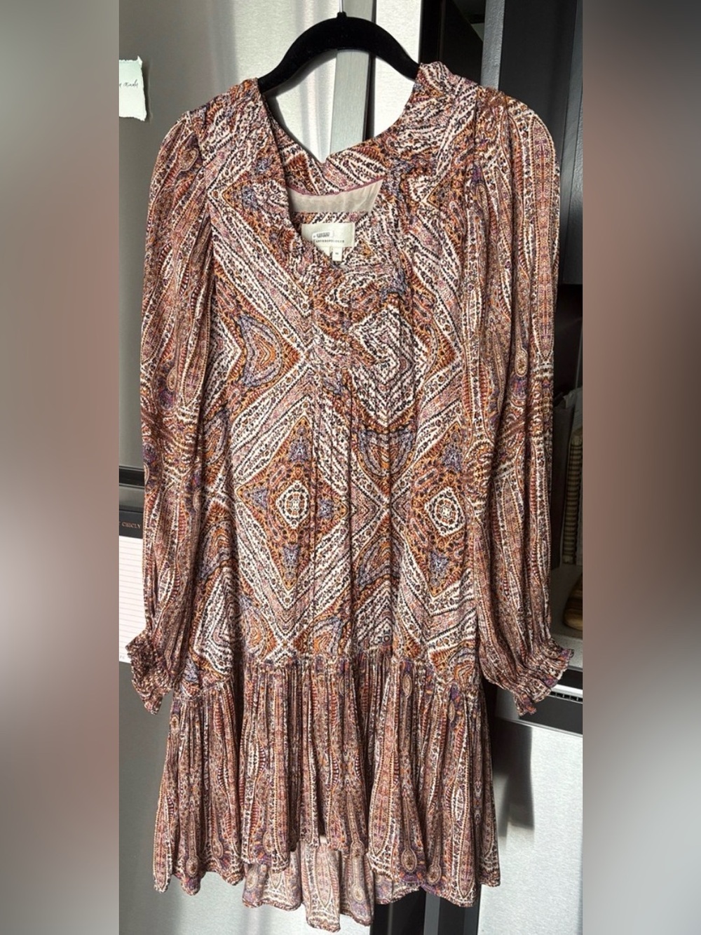 Anthropologie high low swing dress